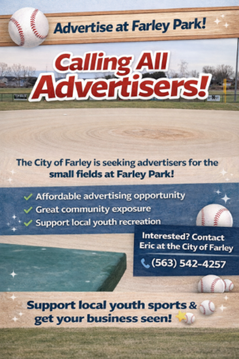 Linked image to Advertising for Small Fields at the Farley Park